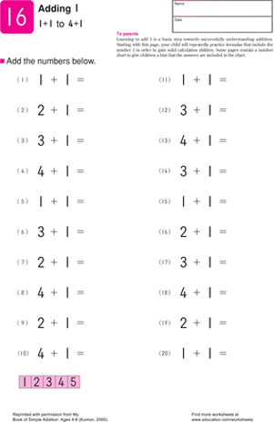 Adding Up to One | Worksheet  | Kumon math, Kumon ...