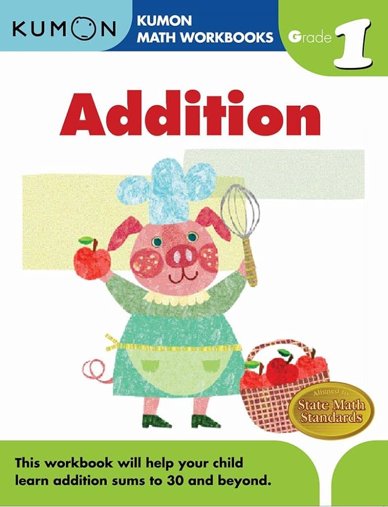 Kumon Grade 1 Addition (Calculation Math Workbooks), Ages 6-7, 96 ...