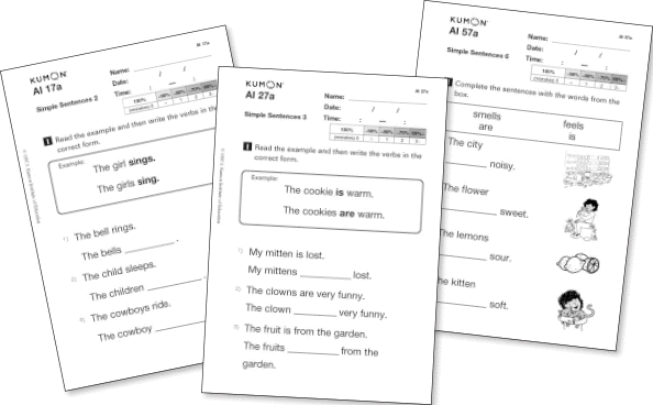 kumon worksheet online