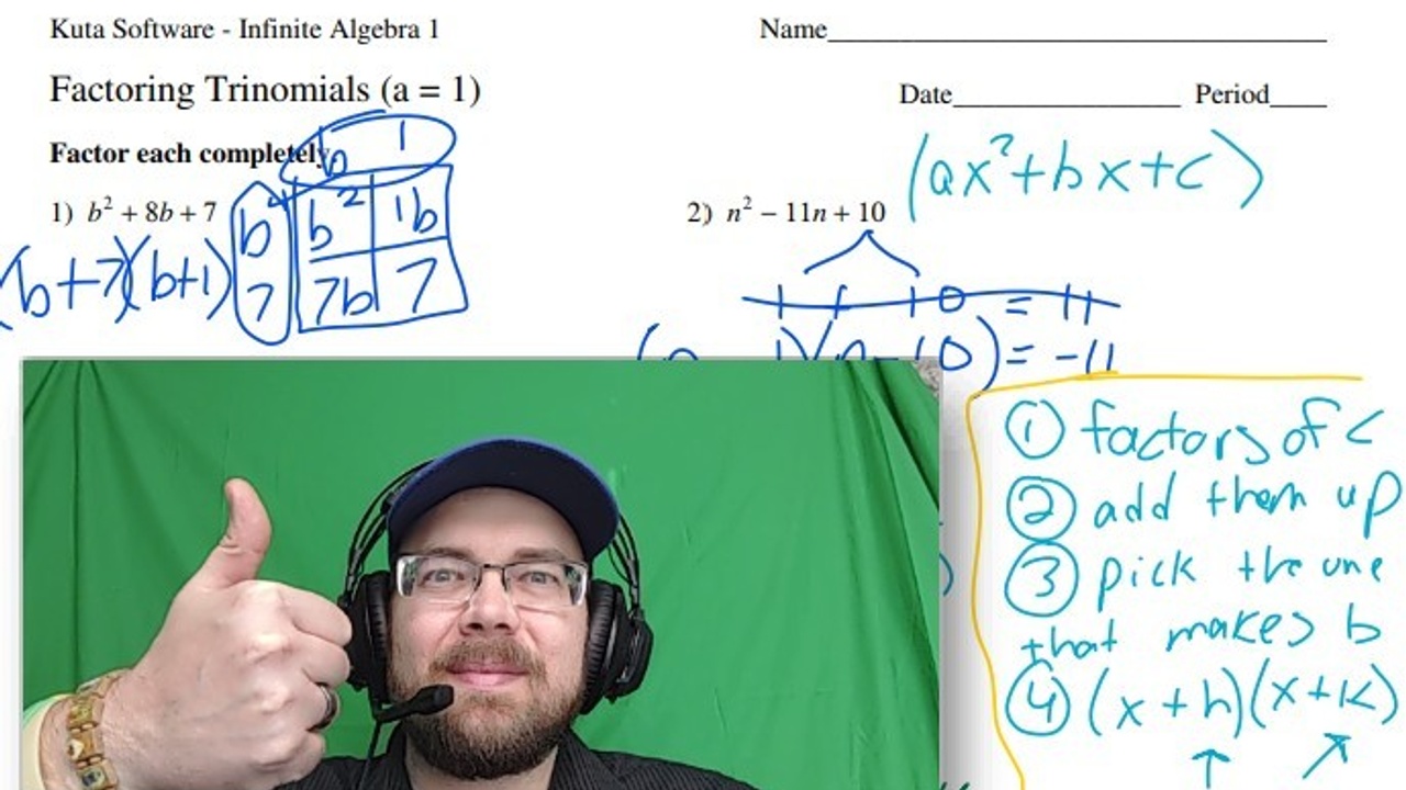 kuta worksheet algebra 1