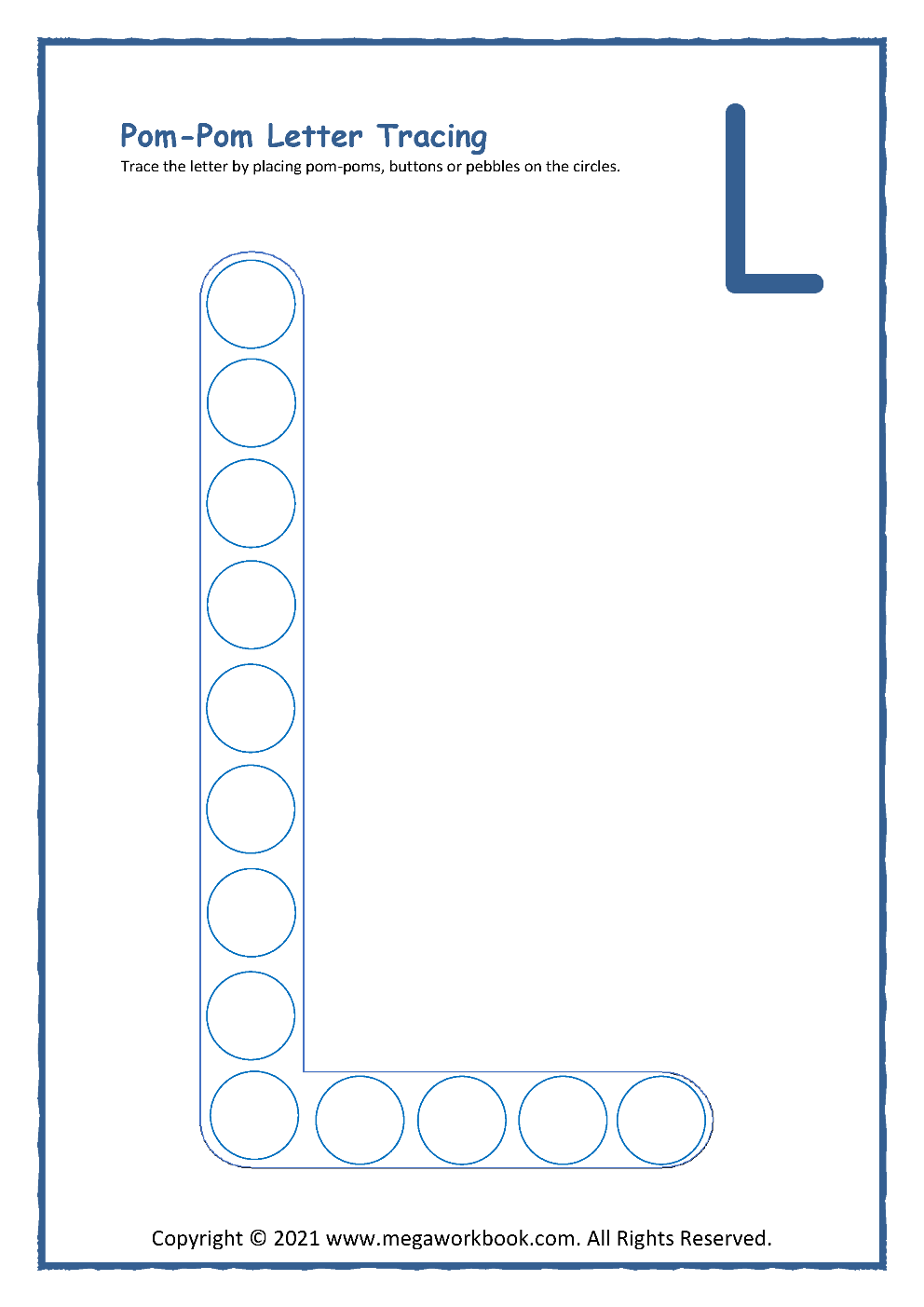 l worksheet for preschool