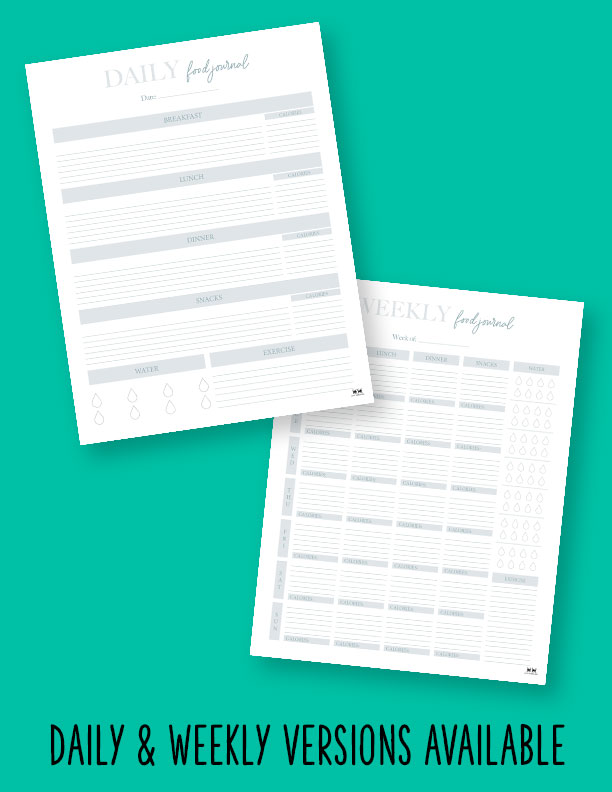 laaloosh printable food journal