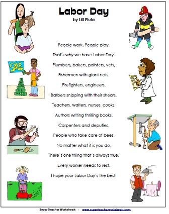 labor day worksheet free