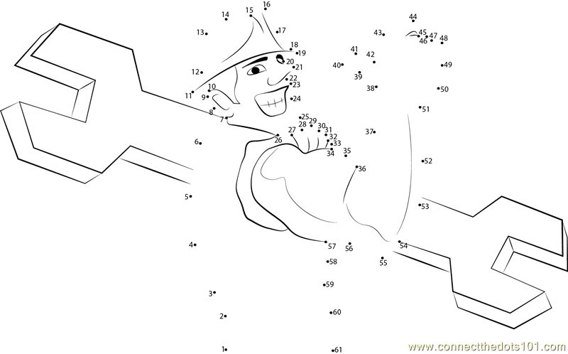 Labour Day dot to dot printable worksheet - Connect The Dots