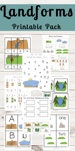 FREE Landforms Worksheets FREE Printable pdf
