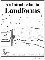 landforms worksheet for 2nd grade