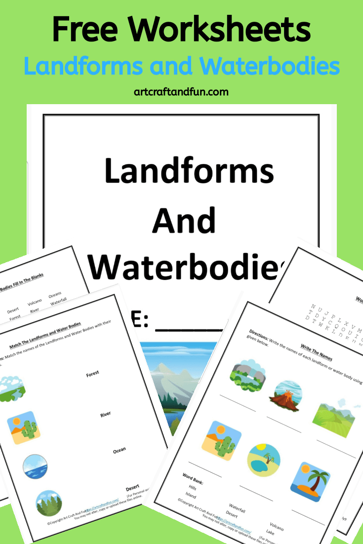 Free Printable Landform Worksheets -