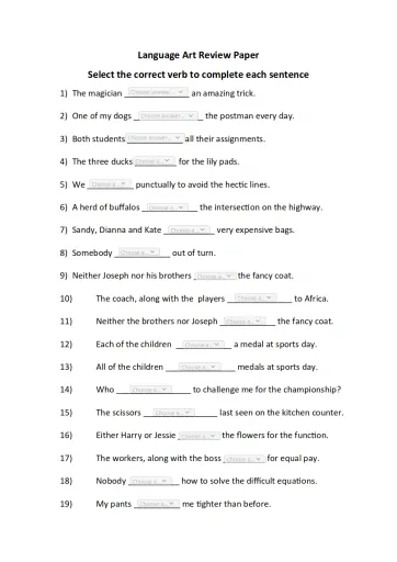 4th Grade English worksheets - Edform