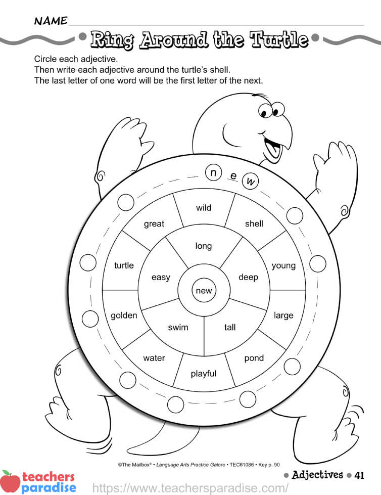 language arts practice worksheet
