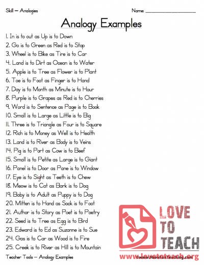 Language Arts - Printable Worksheets | LoveToTeach.org