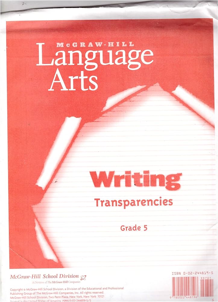 Mcgraw-hill Language Arts Writing Transparencies (Grade 5) 2002 ...