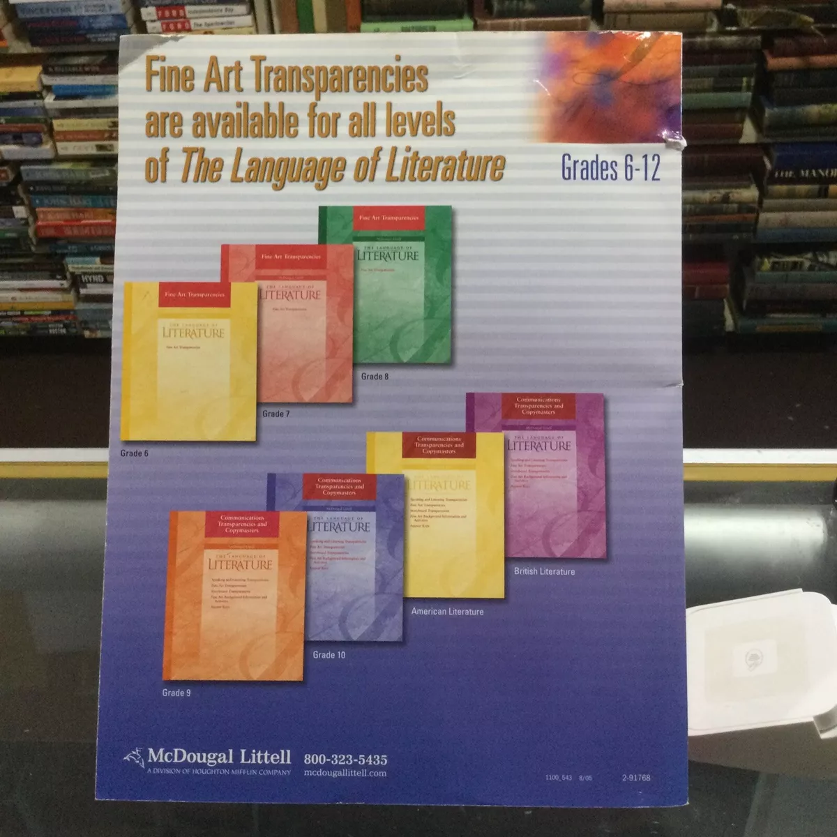 The Language of Literature Fine Arts Transparencies, Grades 6-12