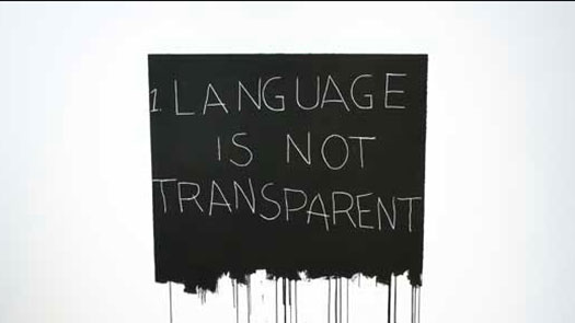 The Non-Transparency of Language (Thursday 12 September 2019 ...