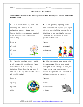 First Grade Language Arts Worksheets