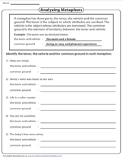 language arts worksheet 6th grade