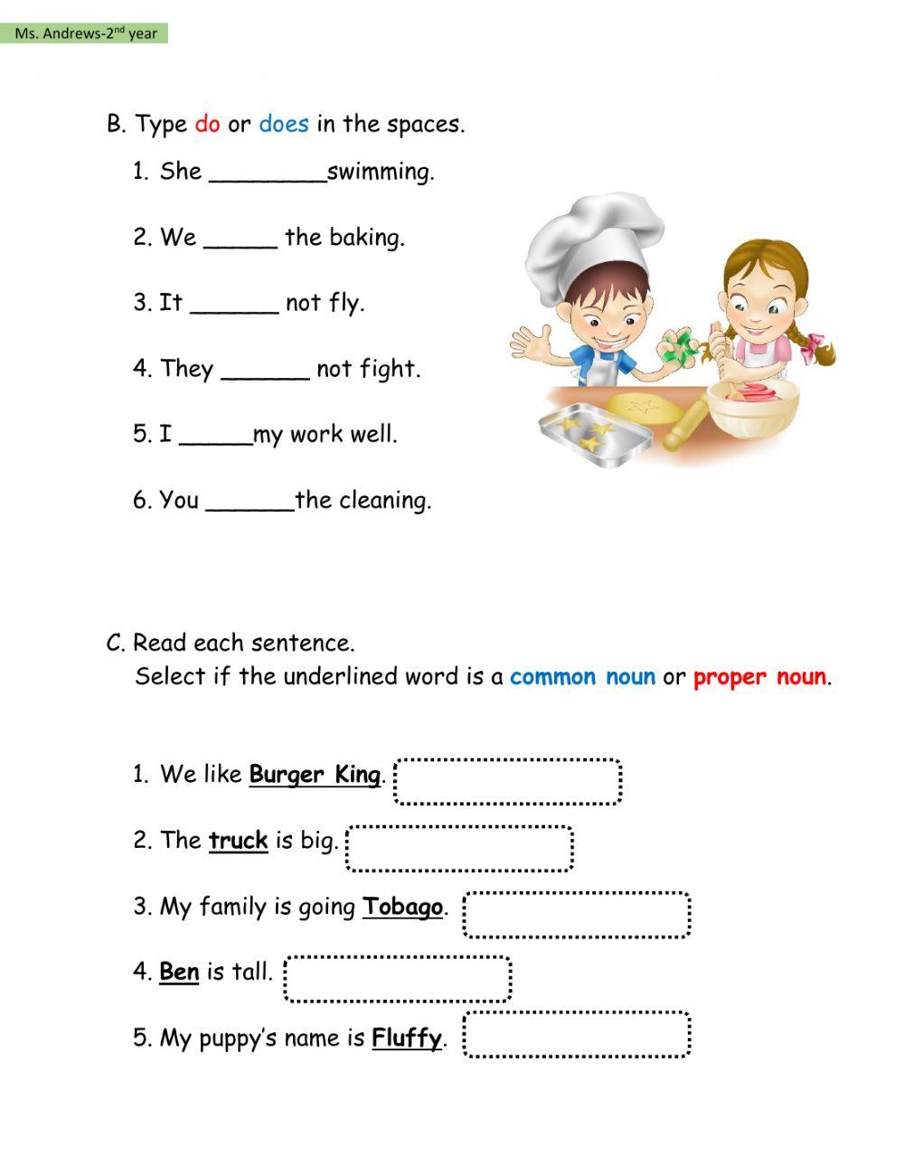 language arts worksheet for 4th grade