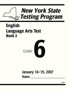New York State Testing Program: English/Language Arts Book 3 ...