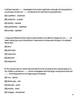 College and Career Readiness-Language Arts Worksheets