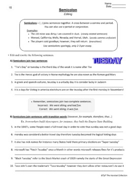language arts worksheet