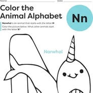 Printable Language Arts The Letter N Worksheets 