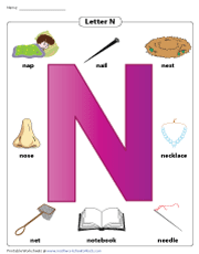 language n worksheet