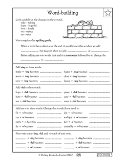 language worksheet for 3rd grade