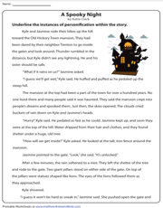 language worksheet for 6th grade