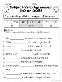 1st Grade ELA and Grammar Worksheets Free by Tiny Teaching Shack