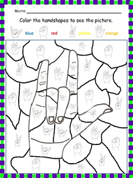 Free american sign language worksheets | TPT