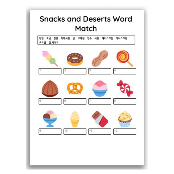 Worksheets &  Games for Korean Language - Free to print