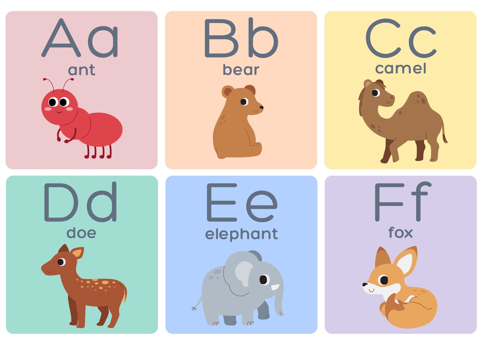 large alphabet flashcards printable
