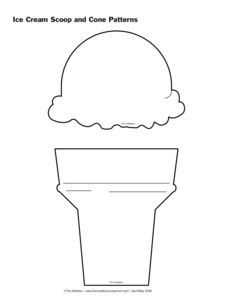 large ice cream cone printable