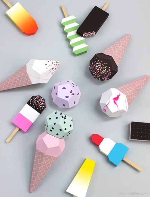 large ice cream cone printable