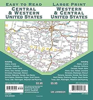 large print map of the united states