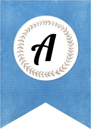 Free Printable Banner Letters | Customize online &  Print at Home