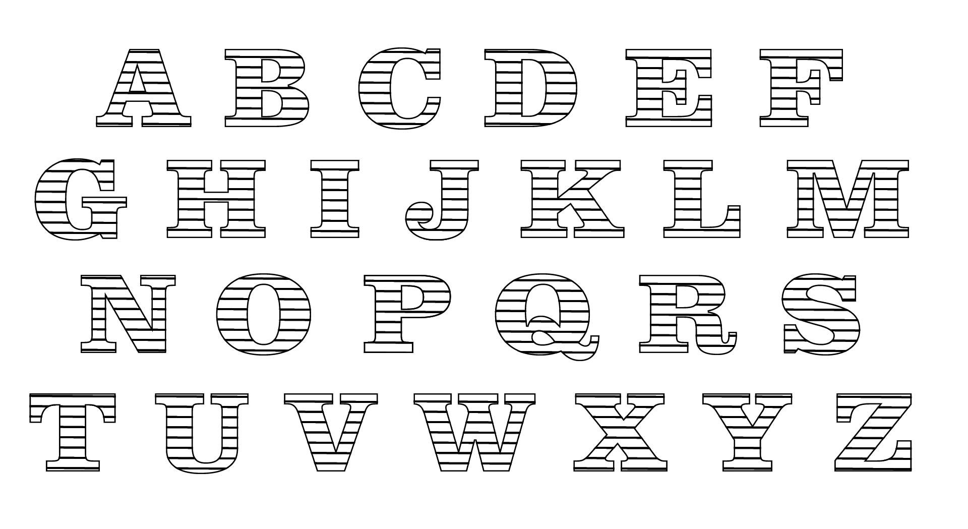 Alphabet Block Letter Large Size - 10 Free PDF Printables | Printablee