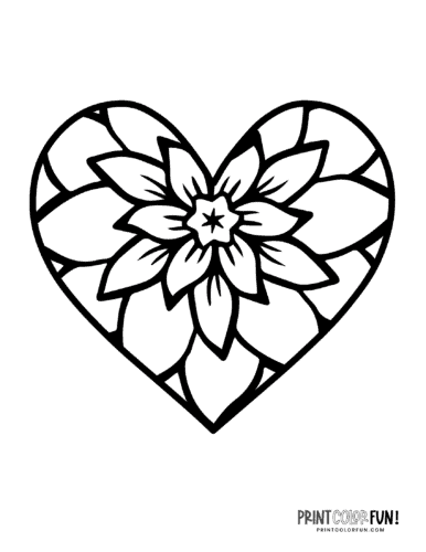 large printable flower coloring pages