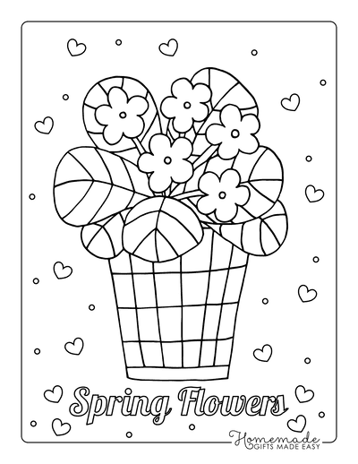Free Flower Coloring Pages for Kids &  Adults