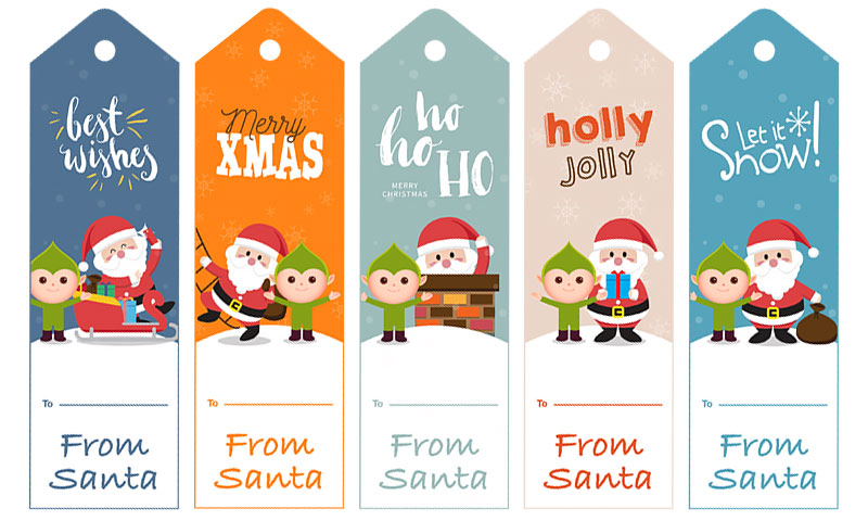 large printable gift tags from santa