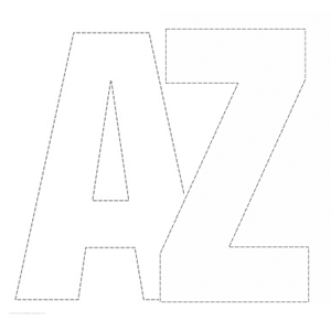 Printable Letters | Big letters, 1 character per page