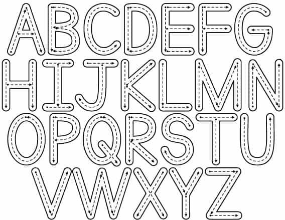 large printable letters for preschool