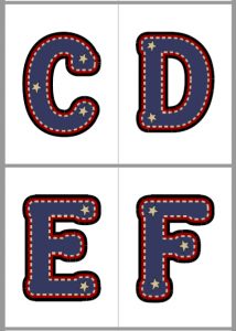 Large Printable Alphabet | A to Z Teacher Stuff Printable Pages ...