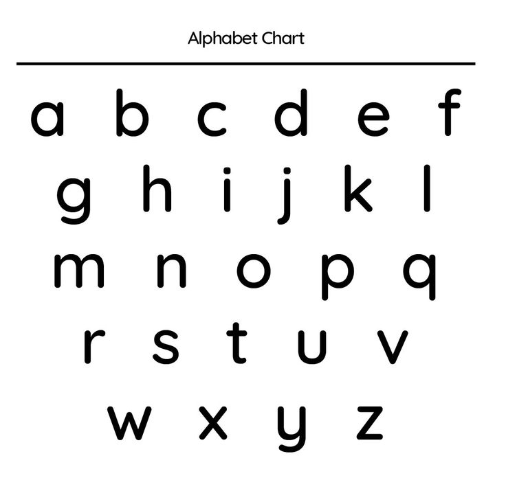 large printable lowercase alphabet letters