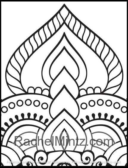 Large Print Mandala - Coloring (PDF Book)