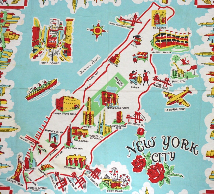 large printable map of manhattan
