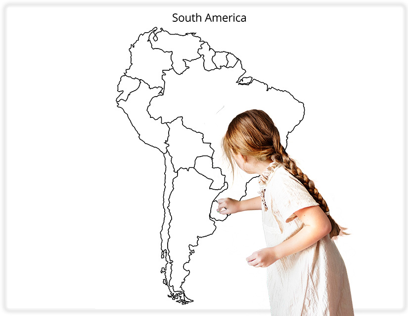 Large Printable South America Map | Print at Home | 29x38in