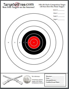 large printable shooting targets