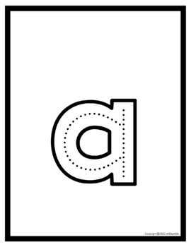 Alphabet Tracing Worksheets with Full Page Lowercase Letters and ...