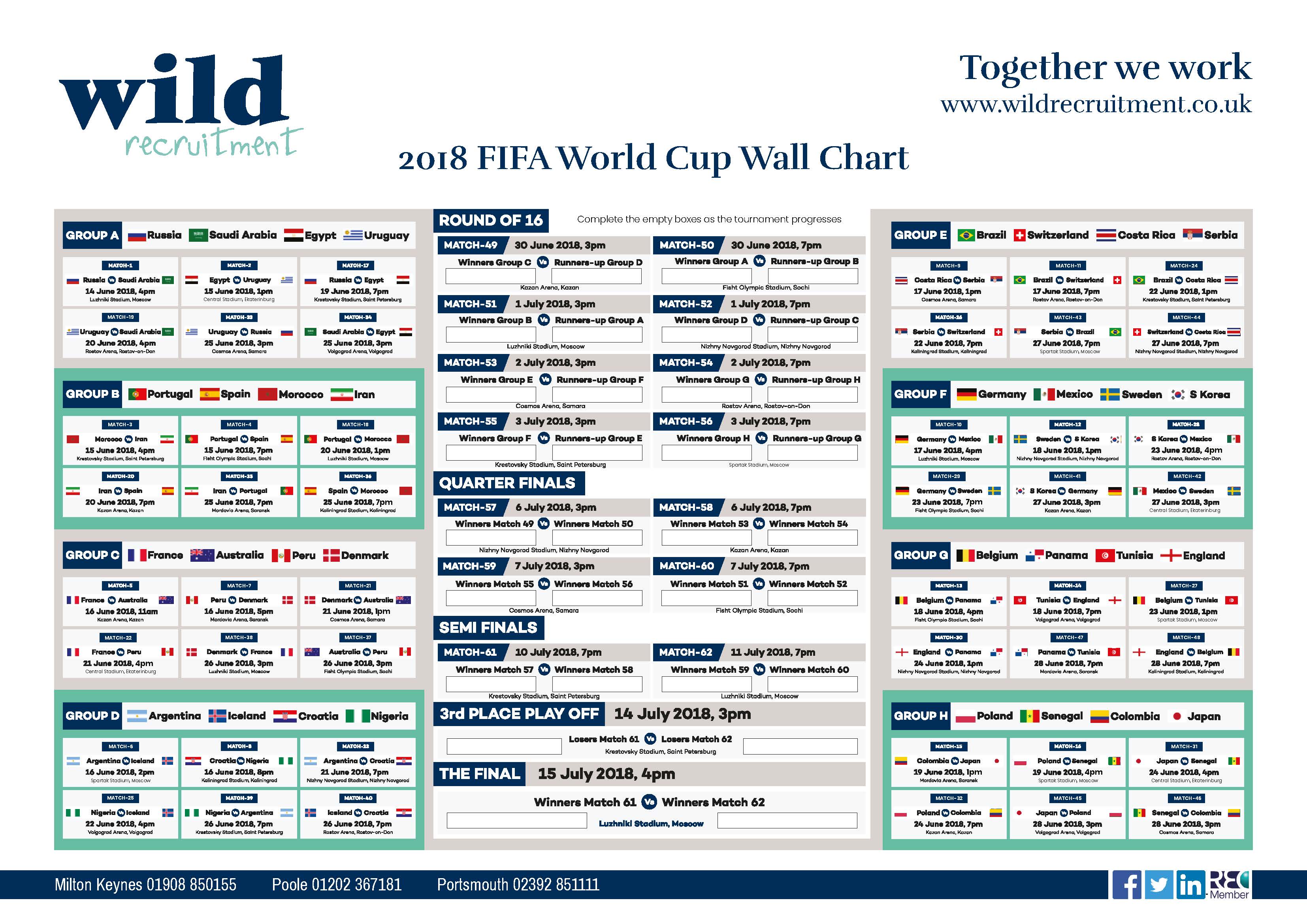 FIFA World Cup 2022 Wallchart