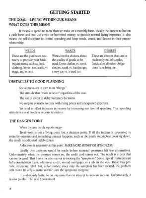 larry burkett budget worksheet